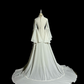 White, elegant, classic, fitted long ball gown R6631