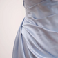 Light blue strapless fitted waist sexy long ball gown R8542