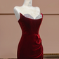 Red strapless, fitted, long, sexy ball gown/bridal dress R8358
