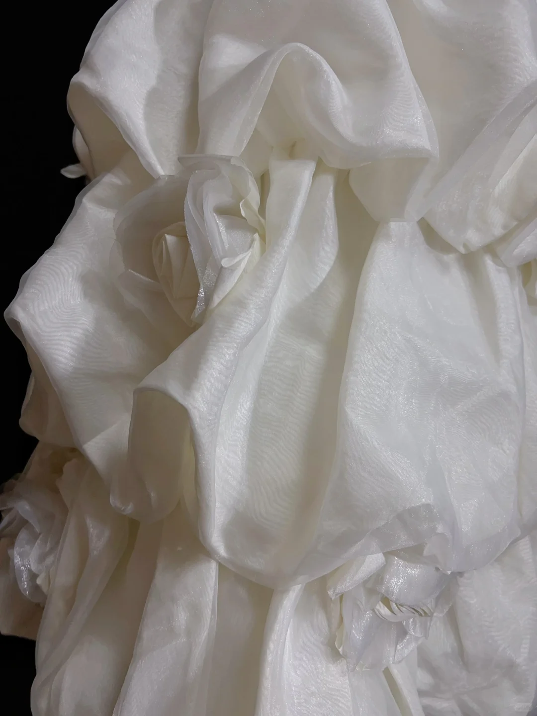 White one-shoulder design tube top waist pleated cake skirt short skirt homecoming dress R4979