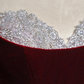 Red strapless, fitted, long, sexy ball gown/bridal dress R8358