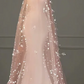 Pink halter neck, fitted waist, bodycon long fairy ball gown R6429