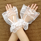 Breathable retro half-length mesh gloves fingerless thin bride lace hand sleeve gloves     S6259