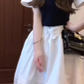 Pure outfit suit white shirt vest skirt short outfit a complete set 2025 new style R0830