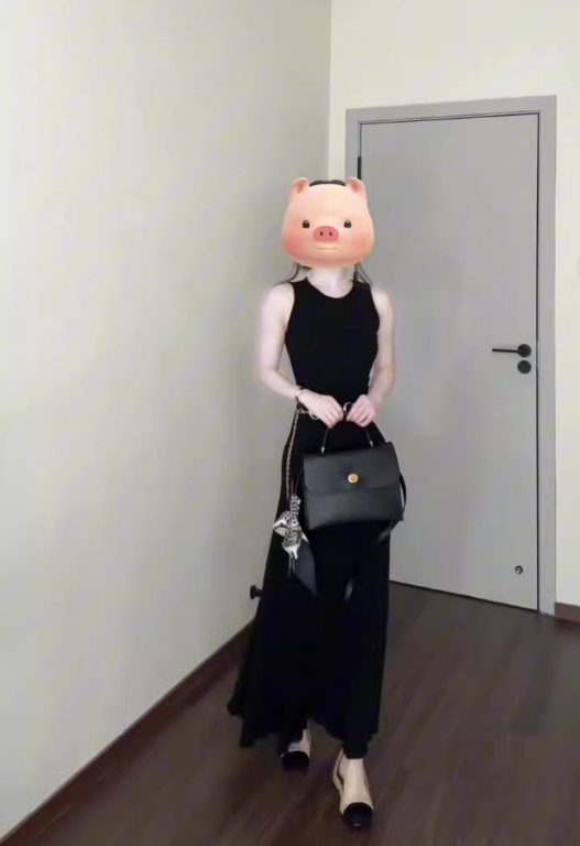 French black sleeveless vest dress 2025 new style temperament high-end waist A-line long skirt R0420