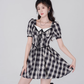 Lace dress women's summer high waist short skirt new beautiful skirt R4462