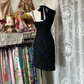 Black slim waist design hip sexy short skirt ball gown R6152