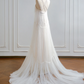 Sexy long white halter-neck ball gown R8187