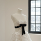 White lace strapless fitted waist floor-length ball gown/bridal dress R8543