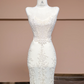Off-white strapless, fitted, bodycon mermaid-style long gown, elegant ball gown, bridal dress R8330