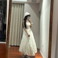 Light apricot strapless fitted long ball gown, bridal dress R8848