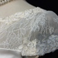White satin waist slim A-line short skirt homecoming dress R4980