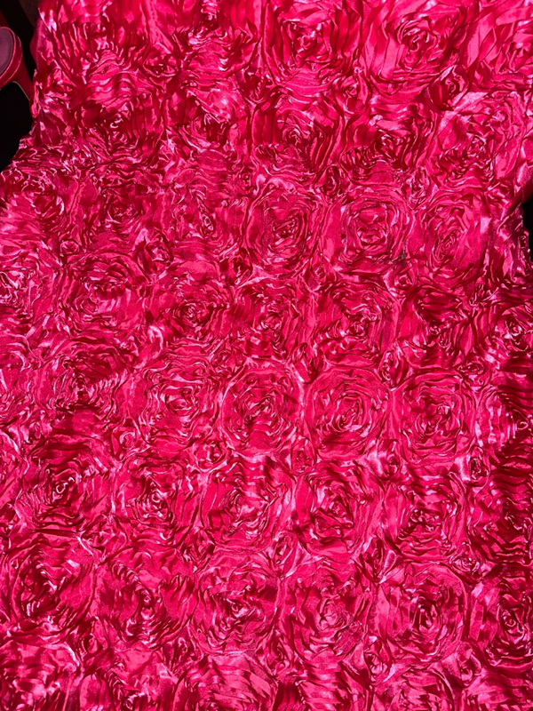 Pink strapless fitted waist slim-fitting pleated fishtail long ball gown R7030