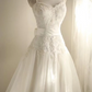 White halter-neck, fitted A-line skirt, long ball gown, bridal dress R6844