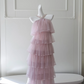 Light purple halter neck cake straight long skirt homecoming dress R5099