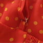 French holiday style short red 2025 new suspender dress R2651