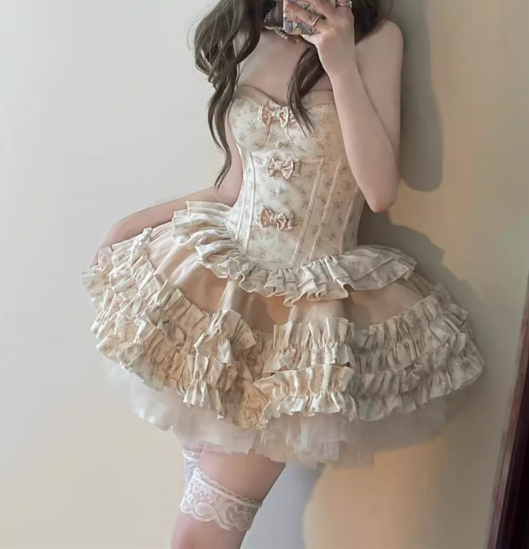 French first love lolita lolita princess dress heavy work fluffy fairy dress R1645