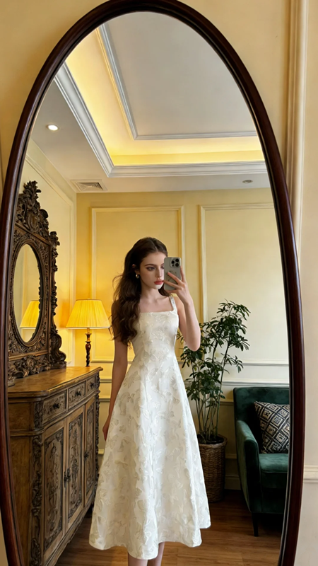 White halter-neck fitted elegant ball gown/bridal dress R8605