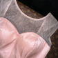 Light pink sleeveless fitted waist elegant long ball gown R6992