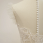 White lace fitted waist long ball gown/bridal dress R8544