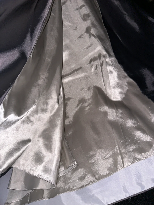 Grey halter neck beaded fitted long ball gown R6871