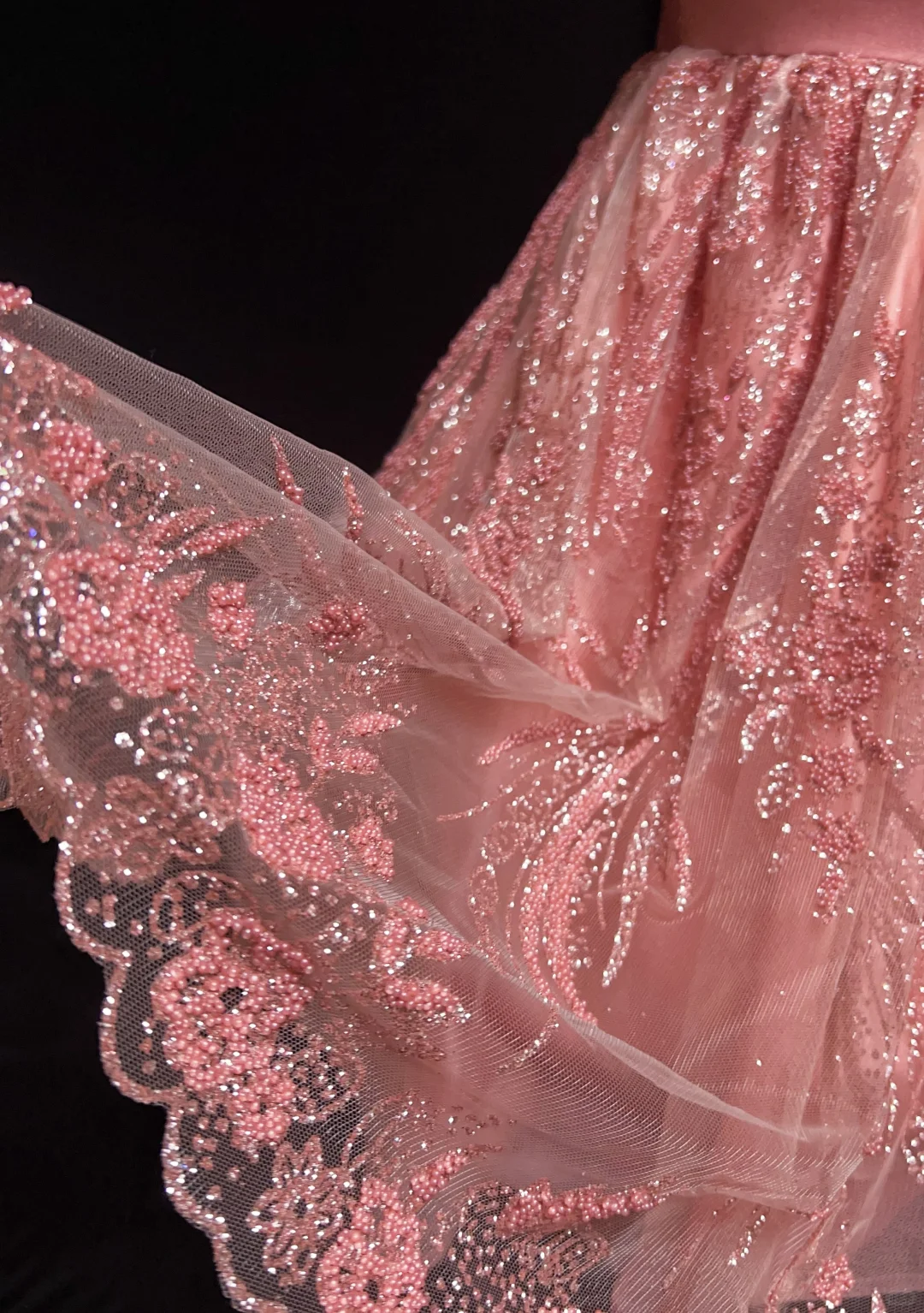 Pink halter chest 3D flower waist slim lace skirt design short skirt homecoming dress R4940