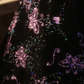 Black Spaghetti Strap Waist-Cinched Vintage Floral Puff-Skirt Ball Gown R7394