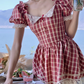 French Bow Lace Beach Resort Dress R4986