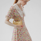 French skirt doll collar mini skirt floral skirt sweet short dress female new style R3559