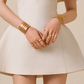 Brown design one shoulder waist slimming slimming simple and generous A-line short skirt homecoming dress R4614