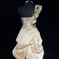 Brown one-shoulder slim-fit satin bud skirt homecoming dress R4982