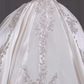 White tube top diamond embroidery waist slim fit puffy skirt long dress bridal dress R5761