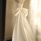 White strapless fitted long ball gown, elegant and classic style R6793