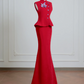 A red sleeveless, fitted top paired with a sexy pencil skirt; suitable for a ball gown or wedding dress R8218