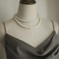 Grey halter-neck, fitted waist, backless, sexy long ball gown R6832