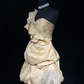 Brown one-shoulder slim-fit satin bud skirt homecoming dress R4982