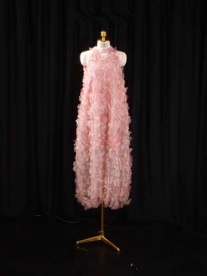 Light pink sleeveless tulip skirt long ball gown, bridal dress R8910