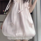 Sweet and fresh sleeveless flower bud dress temperament French A-line skirt for petite R0789