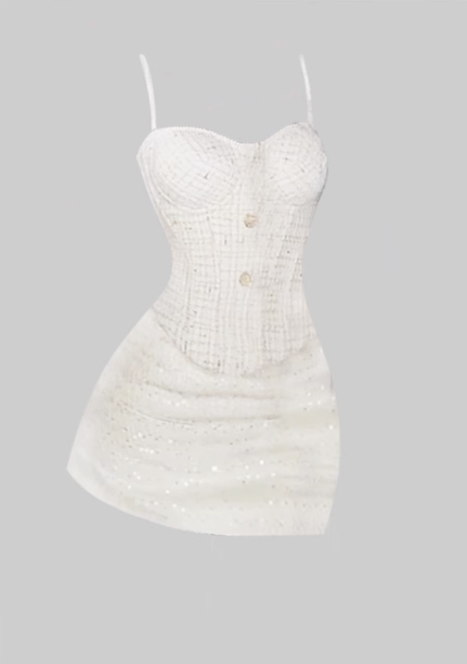 2025 sequined hip-hugging skirt suit with a sense of luxury and Chanel style R1163