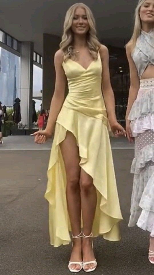 Yellow Prom Dresses,Evening Gown,Party Dresses,Formal Dress      S3490