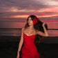 Cute Short Red Evening Dresses Short Party Dress      S7248