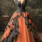 Vintage A Line Ball Gown Tulle Evening Dresses         S7157