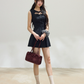 Plaid Sleeveless Mini Dress, Preppy Style With Cutout Neck And Pleated Skirt R9376