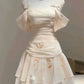 Cute A line Chiffon Straps Homecoming Dress   S7040