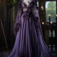 Princess Purple Long A Line Tulle Formal Gowns, Prom Evening Dresses        S7128