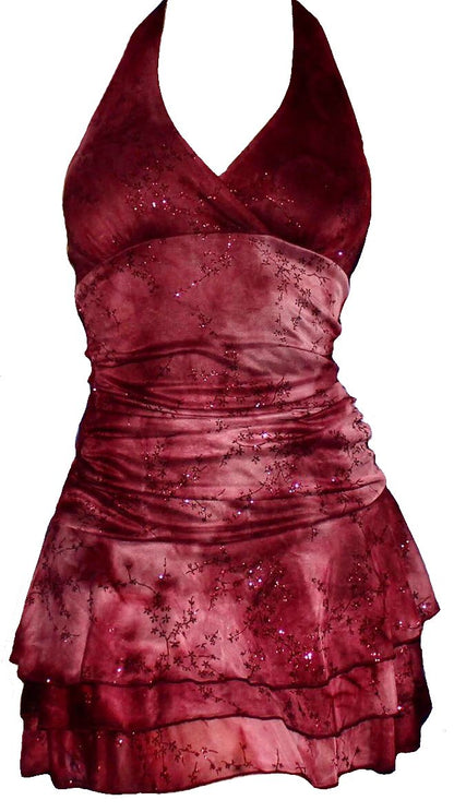 Burgudny Short Party Dress, Birthday Outfits, Homecoming Dress    S7037