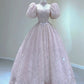 Pink A-Line Beaded Sequin Long Prom Party Dress Formal Evening Dress         S7175
