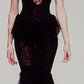 Black Lace formal dress Sweetheart Evening Dresses Prom Gown     S6957