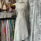 Silver-gray halter neckline slim waist ball gown R6168