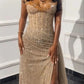 Shiny Long Prom Dress With Split,Charming Evening Gown          S6173